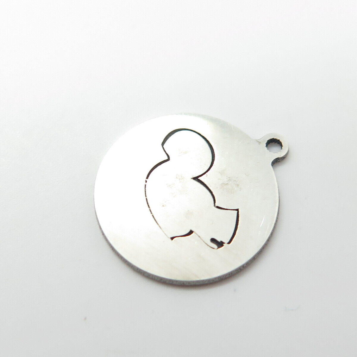 925 Sterling Silver USA Two In Town Bird Charm Pendant