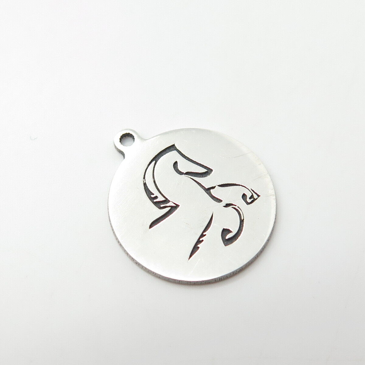 925 Sterling Silver USA Two In Town Horse Charm Pendant