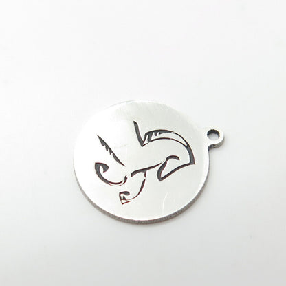 925 Sterling Silver USA Two In Town Horse Charm Pendant