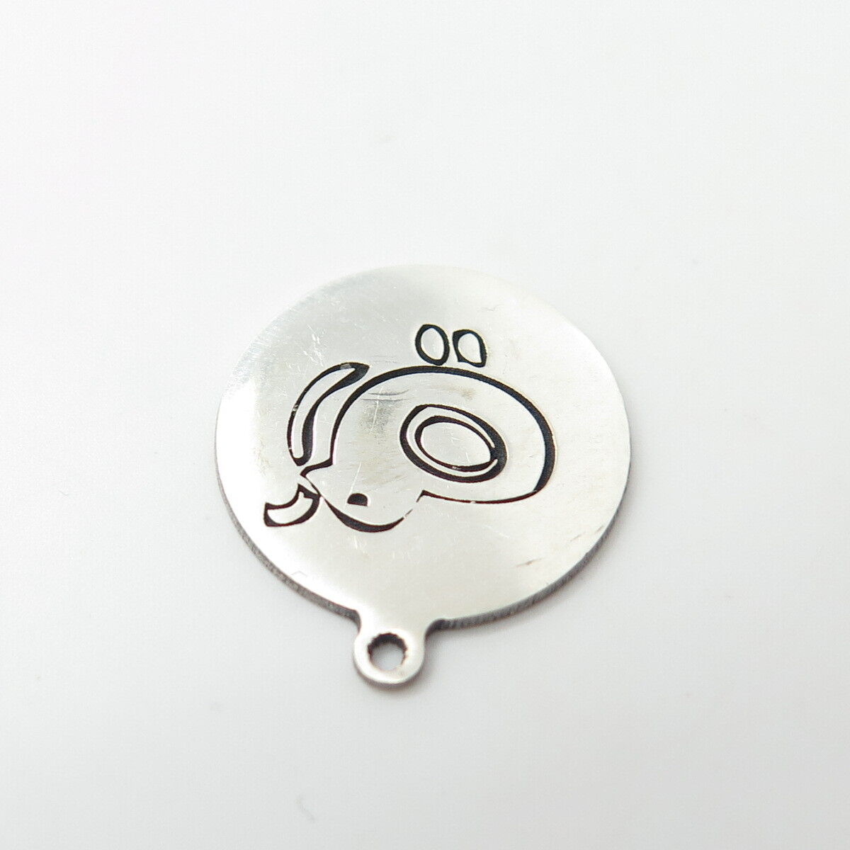 925 Sterling Silver USA Two In Town Chick Bird Charm Pendant