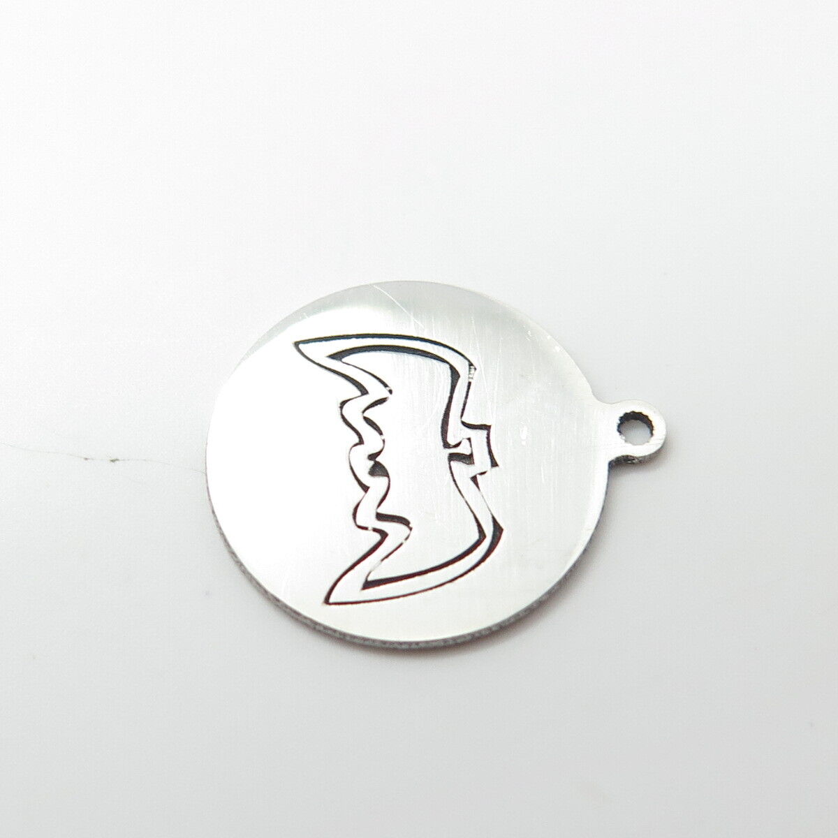 925 Sterling Silver USA Two In Town Bat Charm Pendant