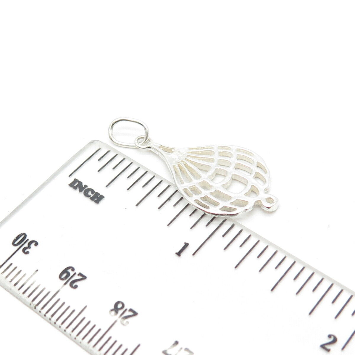 925 Sterling Silver Vintage Hot Air Balloon Pendant