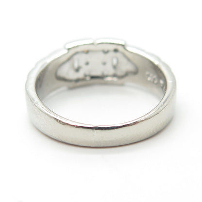 925 Sterling Silver Pave C Z Ring Size 5.75