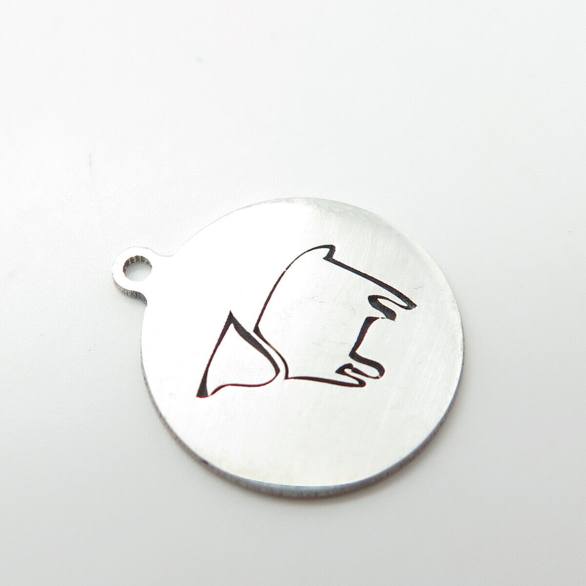 925 Sterling Silver USA Two In Town Lamb Charm Pendant