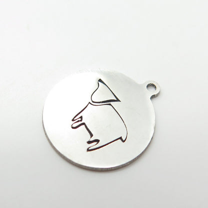 925 Sterling Silver USA Two In Town Lamb Charm Pendant