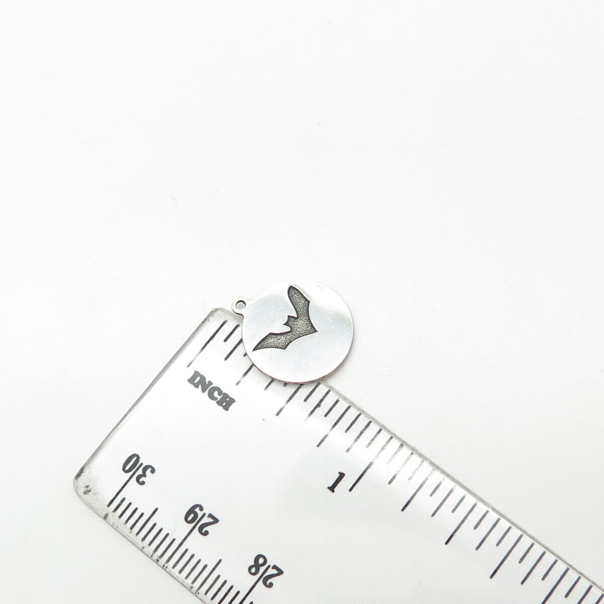 925 Sterling Silver USA Two In Town Bat Charm Pendant