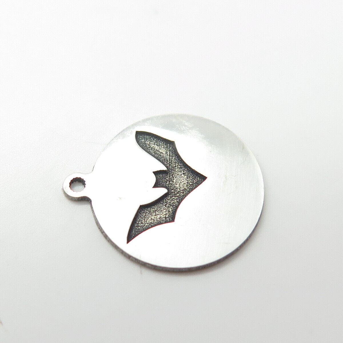 925 Sterling Silver USA Two In Town Bat Charm Pendant