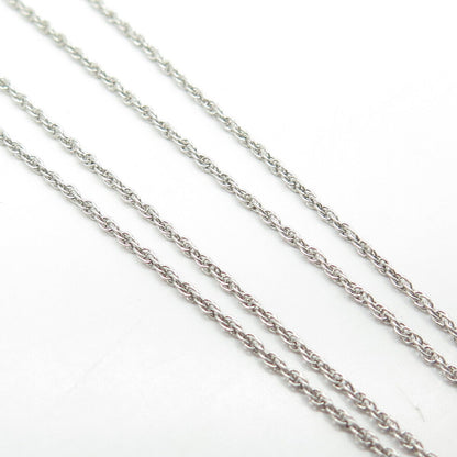 925 Sterling Silver C Z Prince-of-Wales Chain Necklace 24"
