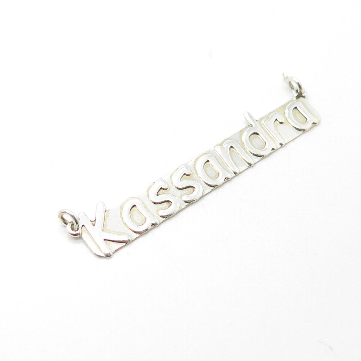 925 Sterling Silver Vintage "Kassandra" Personalized Central Necklace Part