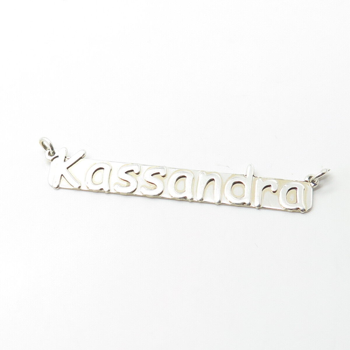 925 Sterling Silver Vintage "Kassandra" Personalized Central Necklace Part