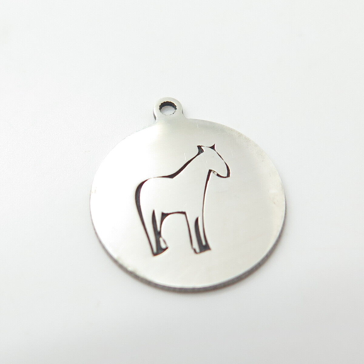 925 Sterling Silver USA Two In Town Horse Charm Pendant