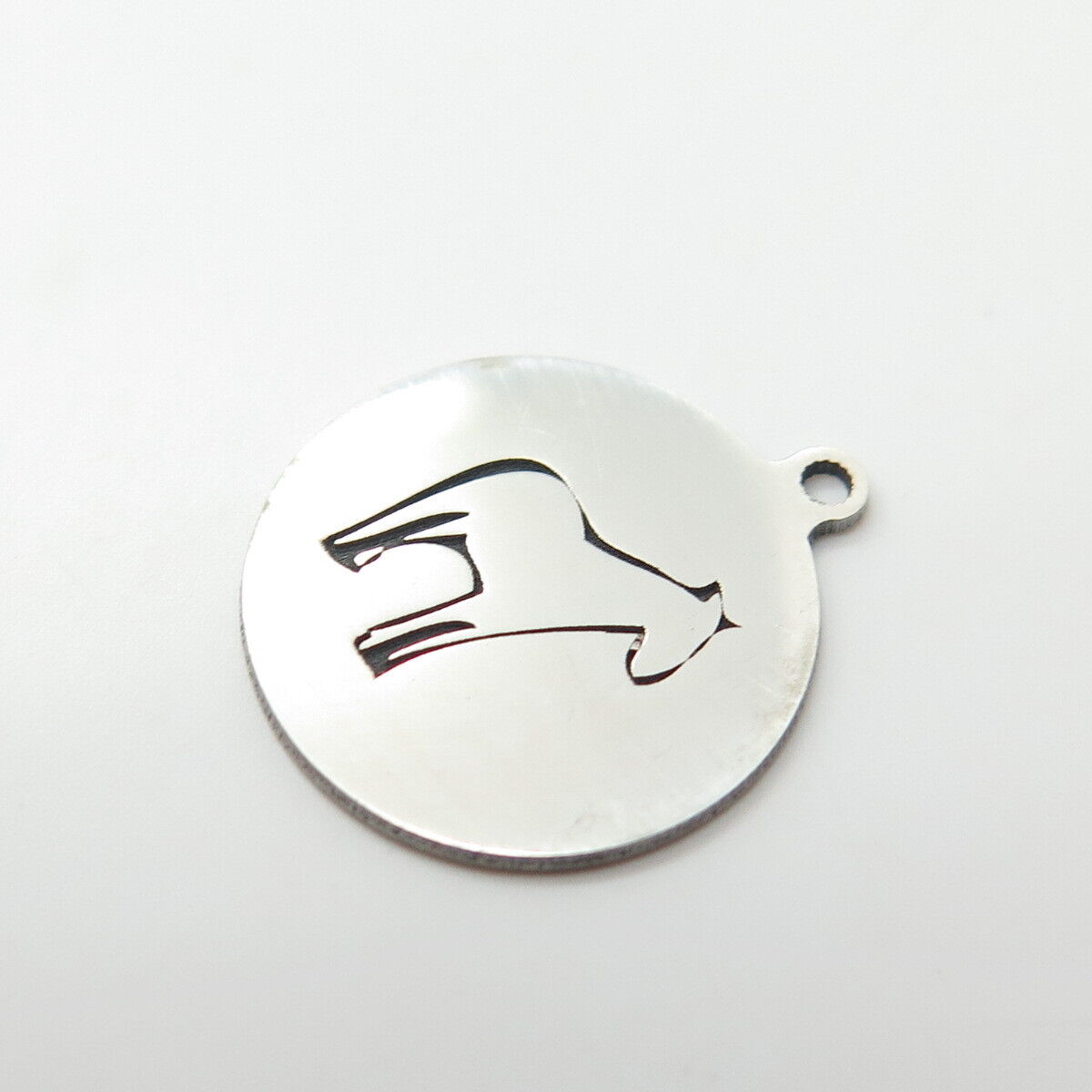 925 Sterling Silver USA Two In Town Horse Charm Pendant