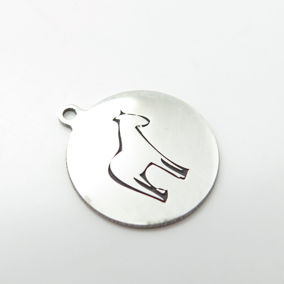 925 Sterling Silver USA Two In Town Horse Charm Pendant