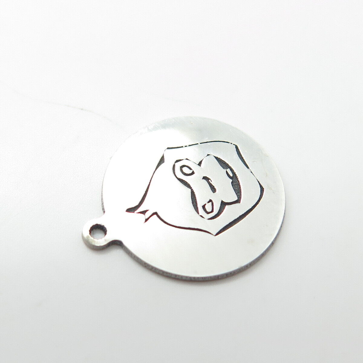 925 Sterling Silver USA Two In Town Monkey Charm Pendant