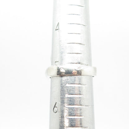 925 Sterling Silver Vintage Modernist Ring Size 5.25