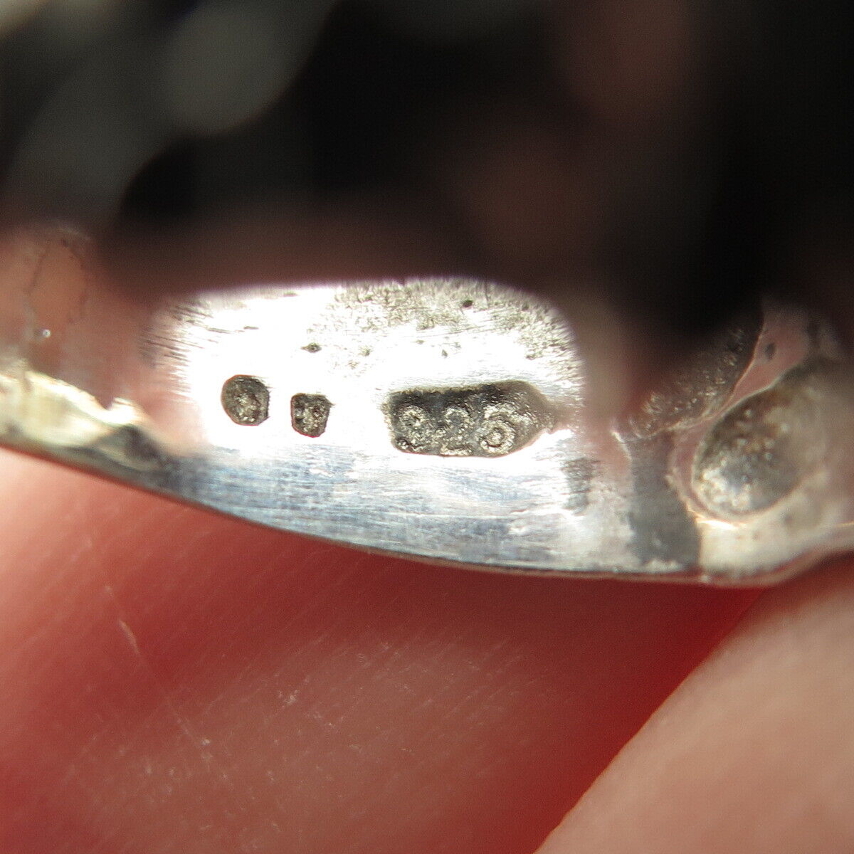 925 Sterling Silver Vintage Modernist Ring Size 7.75