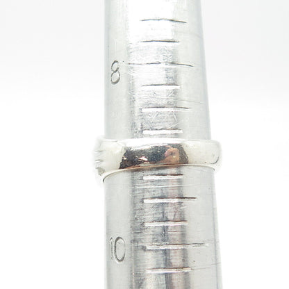 925 Sterling Silver Vintage Amethyst Citrine Peridot Topaz Gem Ring Size 7.25