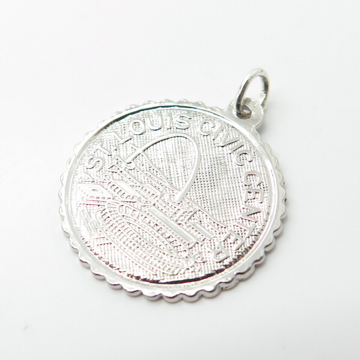 925 Sterling Silver Vintage St. Louis Civic Center Charm Pendant