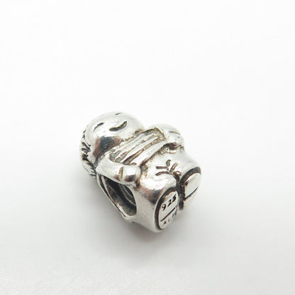 925 Sterling Silver PANDORA Happy Boy Bead Charm