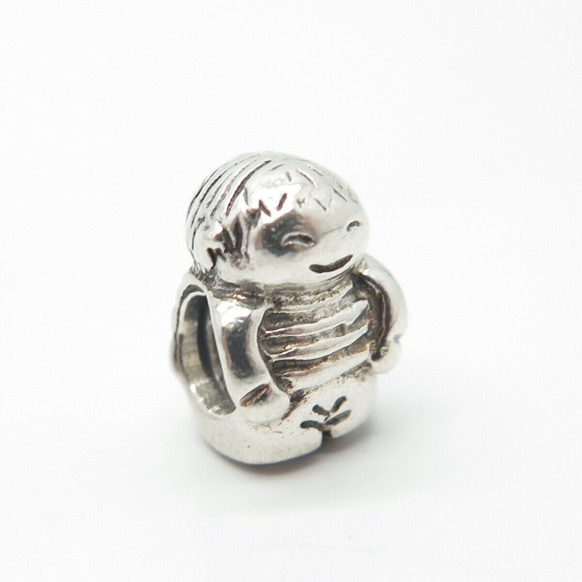 925 Sterling Silver PANDORA Happy Boy Bead Charm