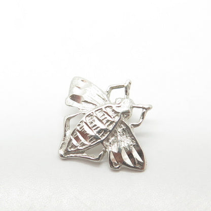 925 Sterling Silver Vintage Bee Charm Pendant