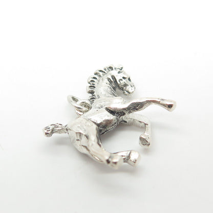 835 Silver Vintage Foal Horse Charm Pendant