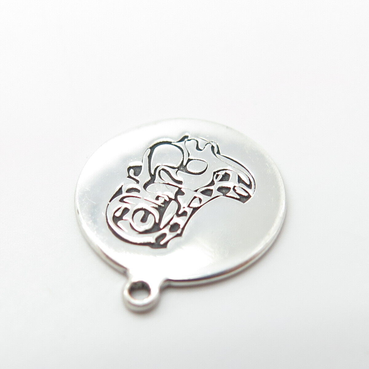 925 Sterling Silver USA Two In Town Dragon Charm Pendant