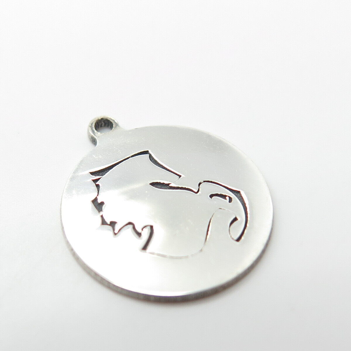 925 Sterling Silver USA Two In Town Frisky Horse Charm Pendant