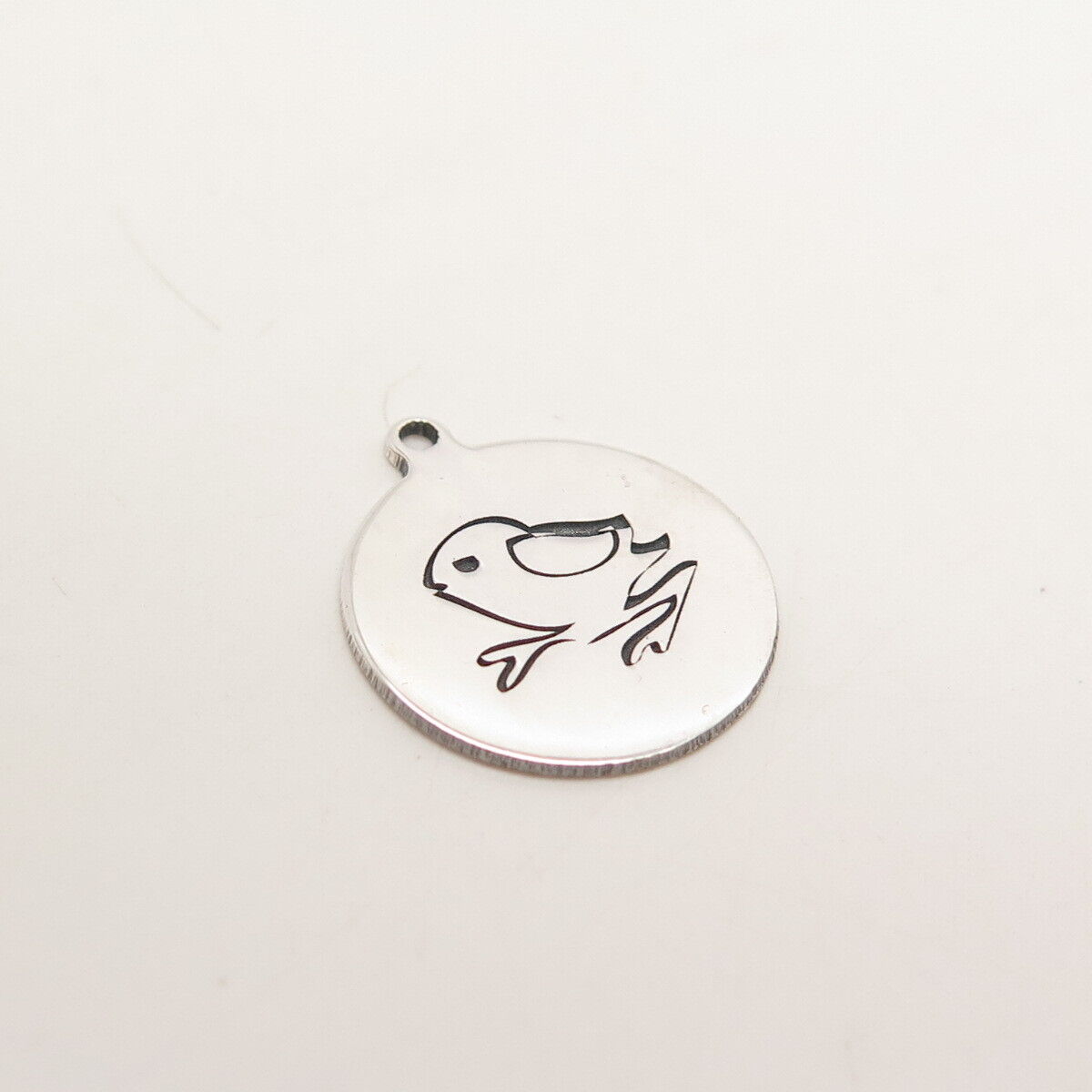 925 Sterling Silver USA Two In Town Little Bird Charm Pendant