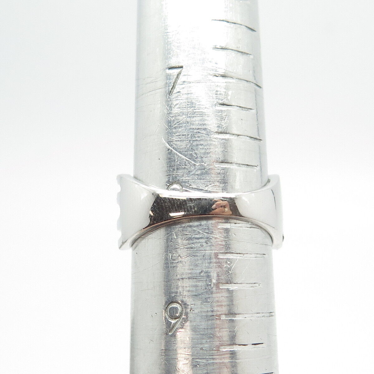 925 Sterling Silver Marquise-Cut C Z Ring Size 8.25