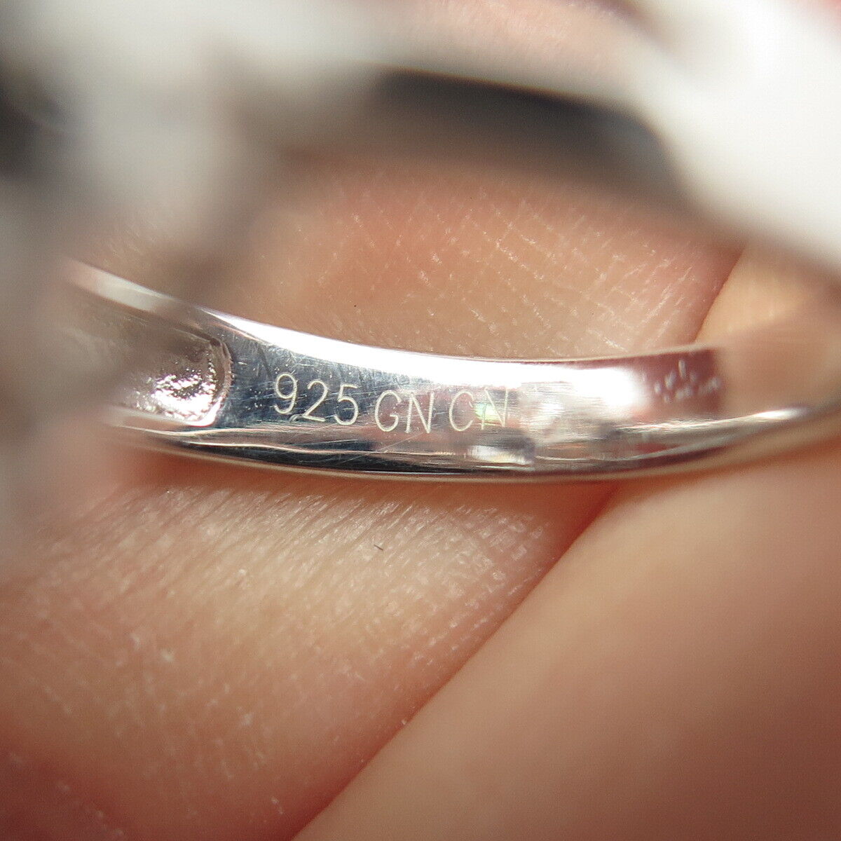 925 Sterling Silver Pave C Z Ring Size 7