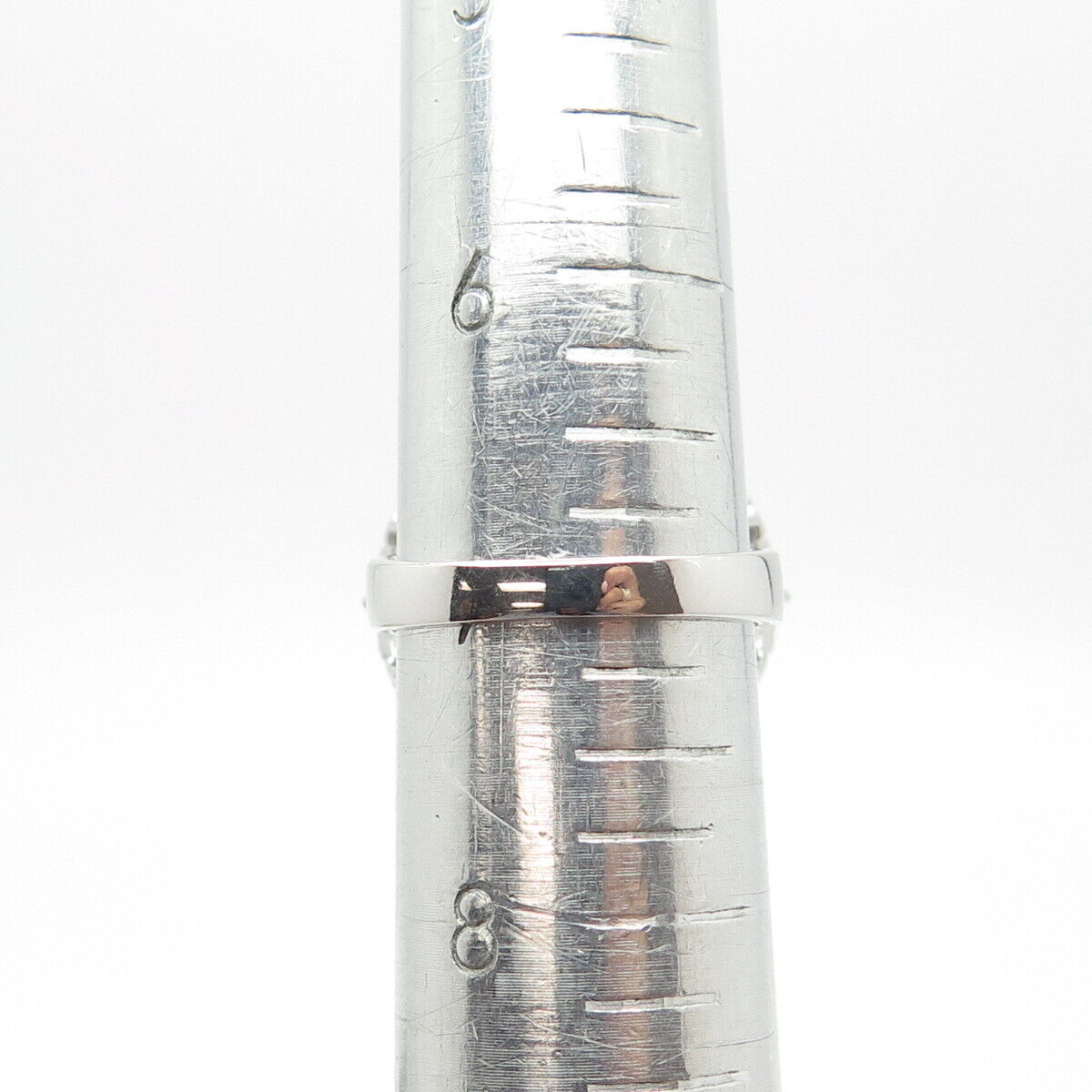 925 Sterling Silver Pave C Z Ring Size 7