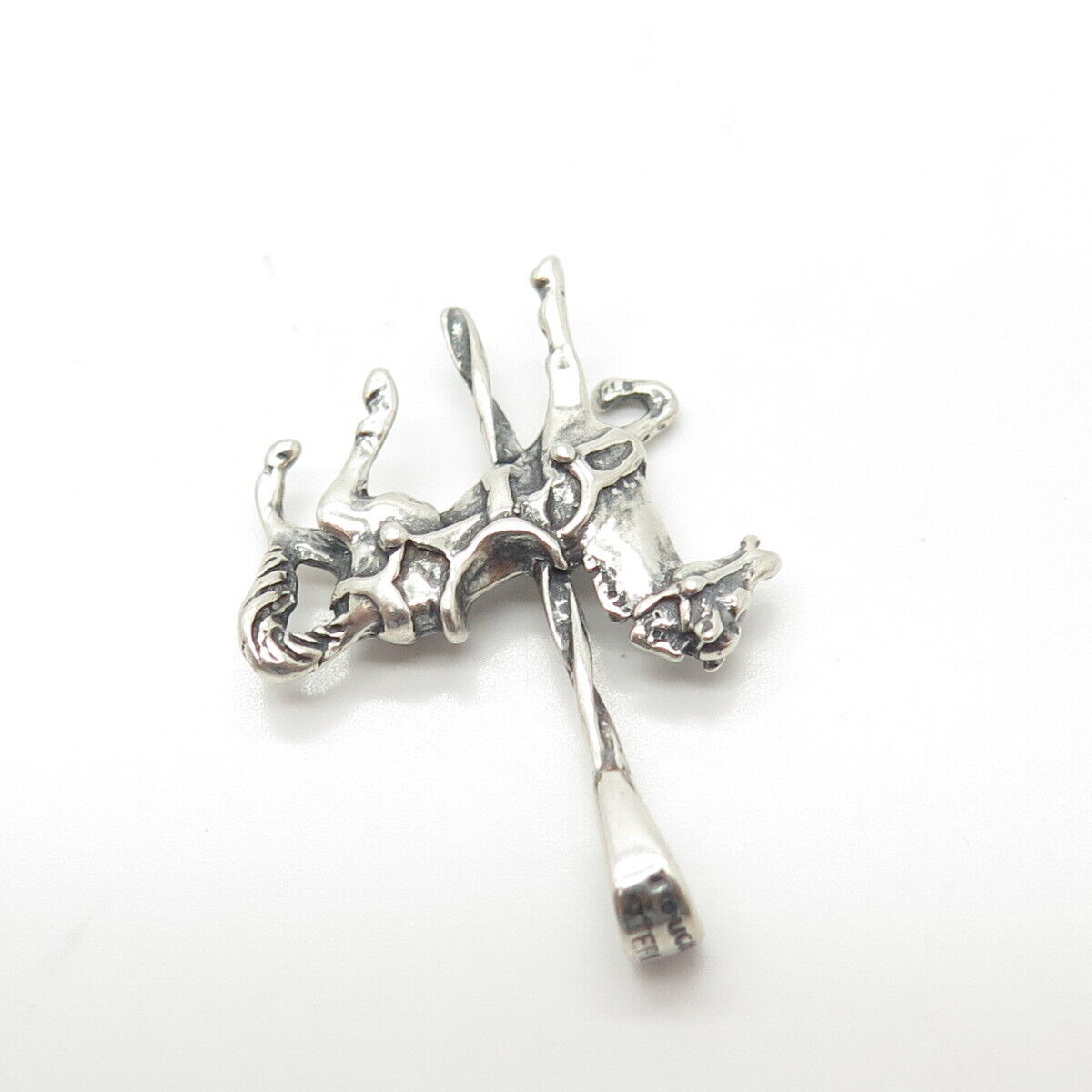 925 Sterling Silver Vintage Horse Pendant