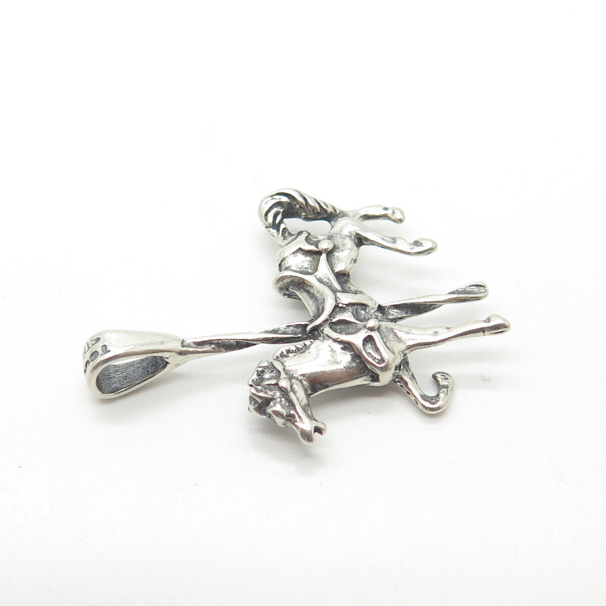 925 Sterling Silver Vintage Horse Pendant