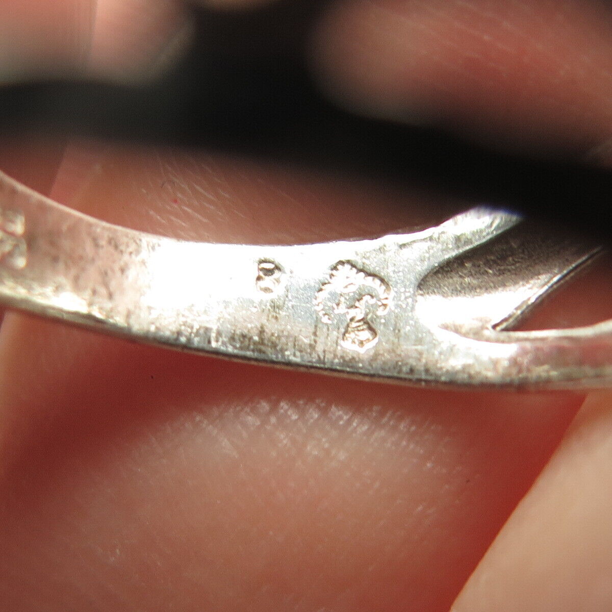 925 Sterling Silver Vintage Open Swirl Dome Ring Size 7.75