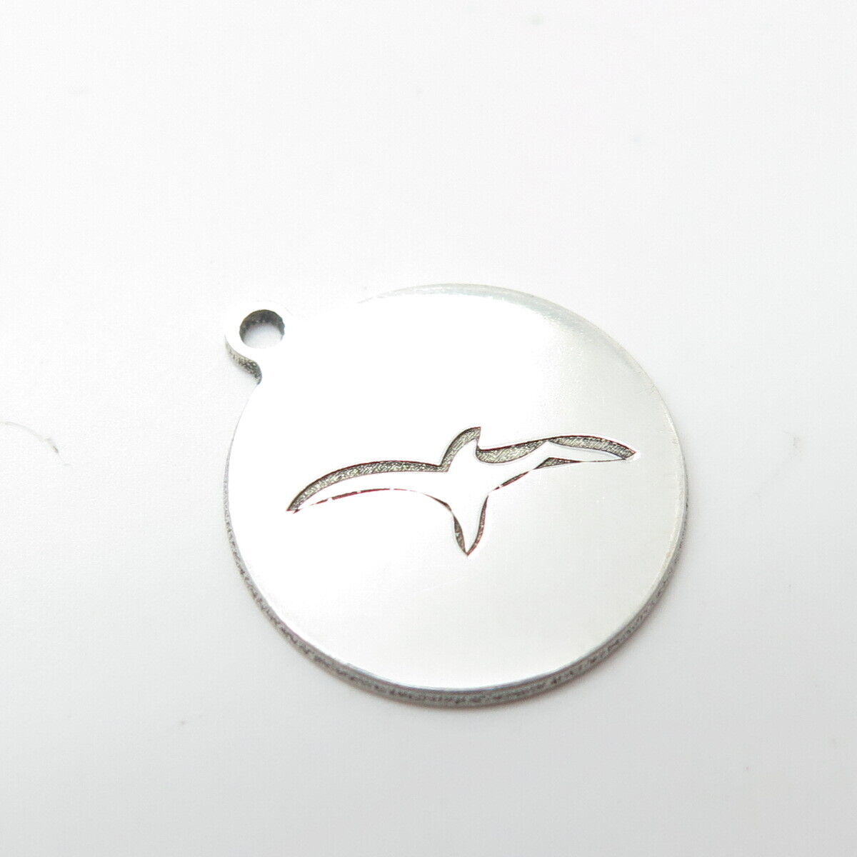 925 Sterling Silver USA Two In Town Flying Eagle Bird Charm Pendant