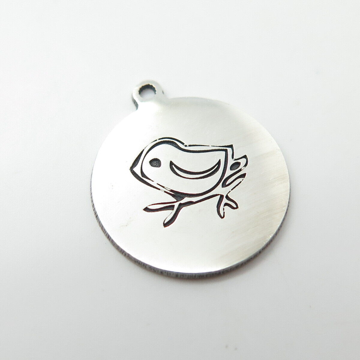 925 Sterling Silver USA Two In Town Little Bird Charm Pendant