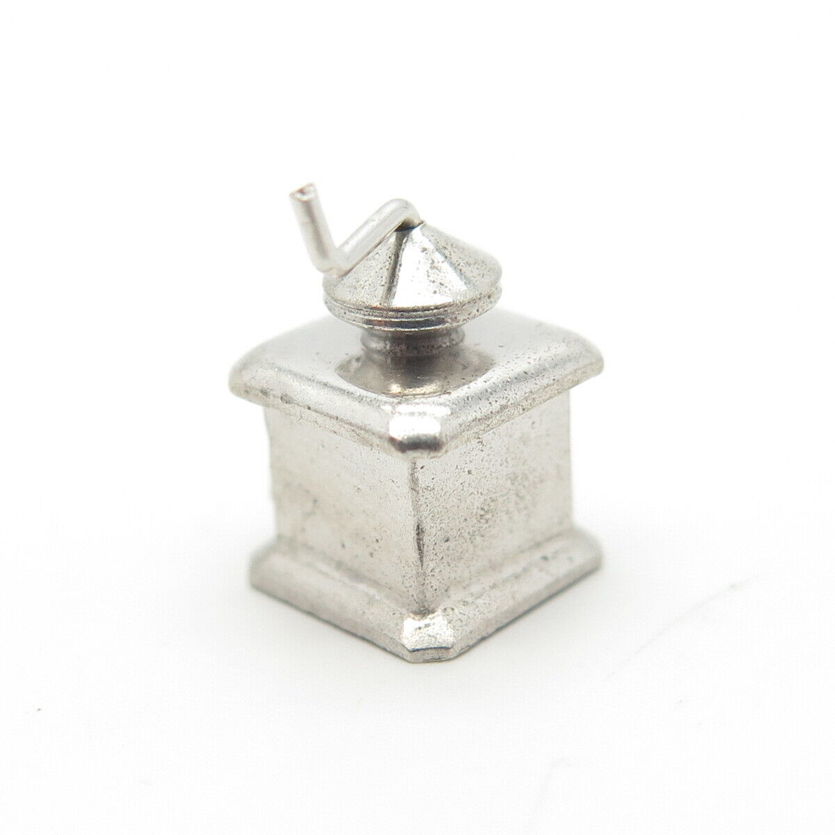 925 Sterling Silver Antique Art Deco coffee grinder Charm Pendant