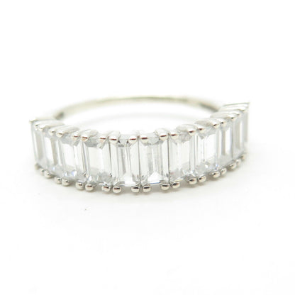 925 Sterling Silver Pave C Z Ring Size 7.25