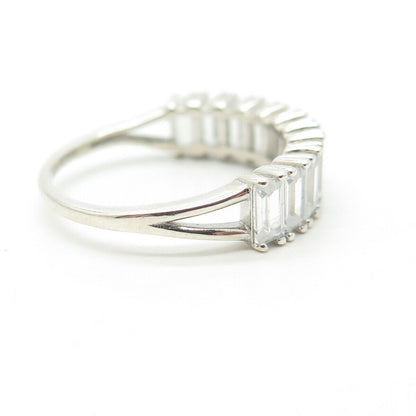 925 Sterling Silver Pave C Z Ring Size 7.25