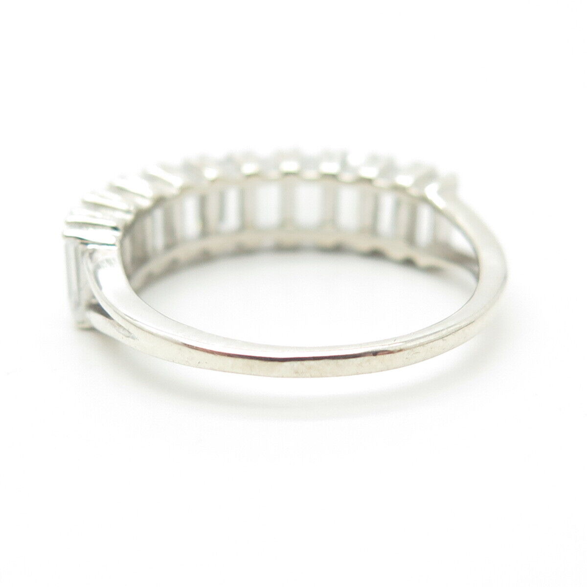 925 Sterling Silver Pave C Z Ring Size 7.25