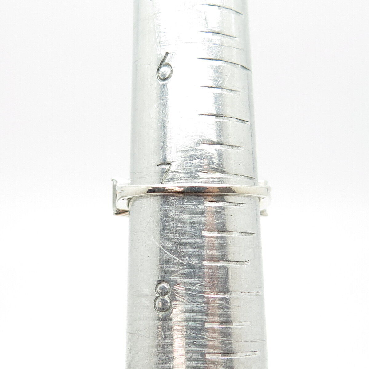 925 Sterling Silver Pave C Z Ring Size 7.25