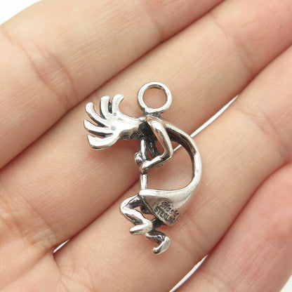 925 Sterling Silver Vintage Masha Southwestern Kokopelli Tribal Charm Pendant