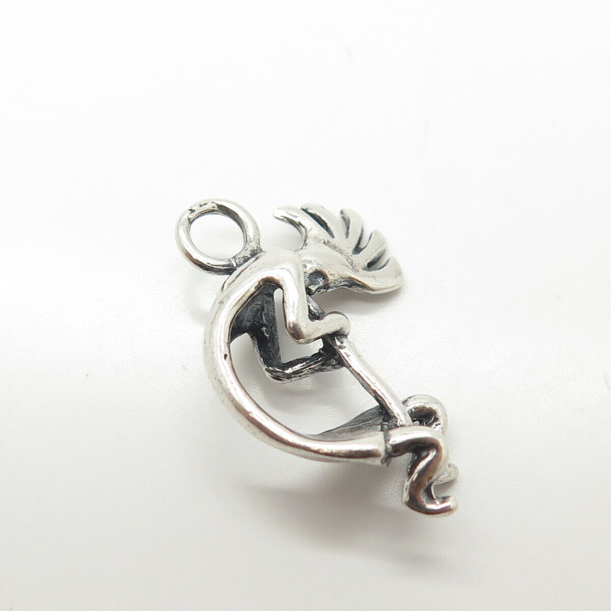 925 Sterling Silver Vintage Masha Southwestern Kokopelli Tribal Charm Pendant