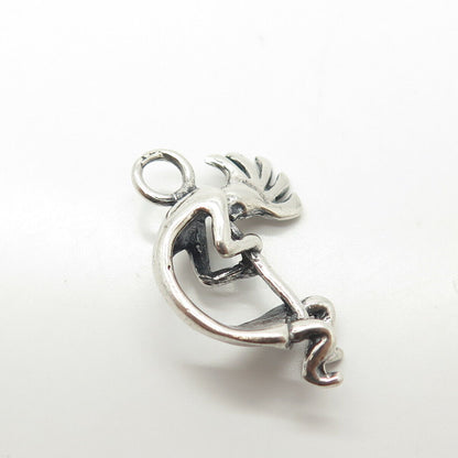 925 Sterling Silver Vintage Masha Southwestern Kokopelli Tribal Charm Pendant