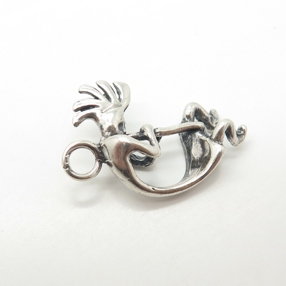 925 Sterling Silver Vintage Masha Southwestern Kokopelli Tribal Charm Pendant