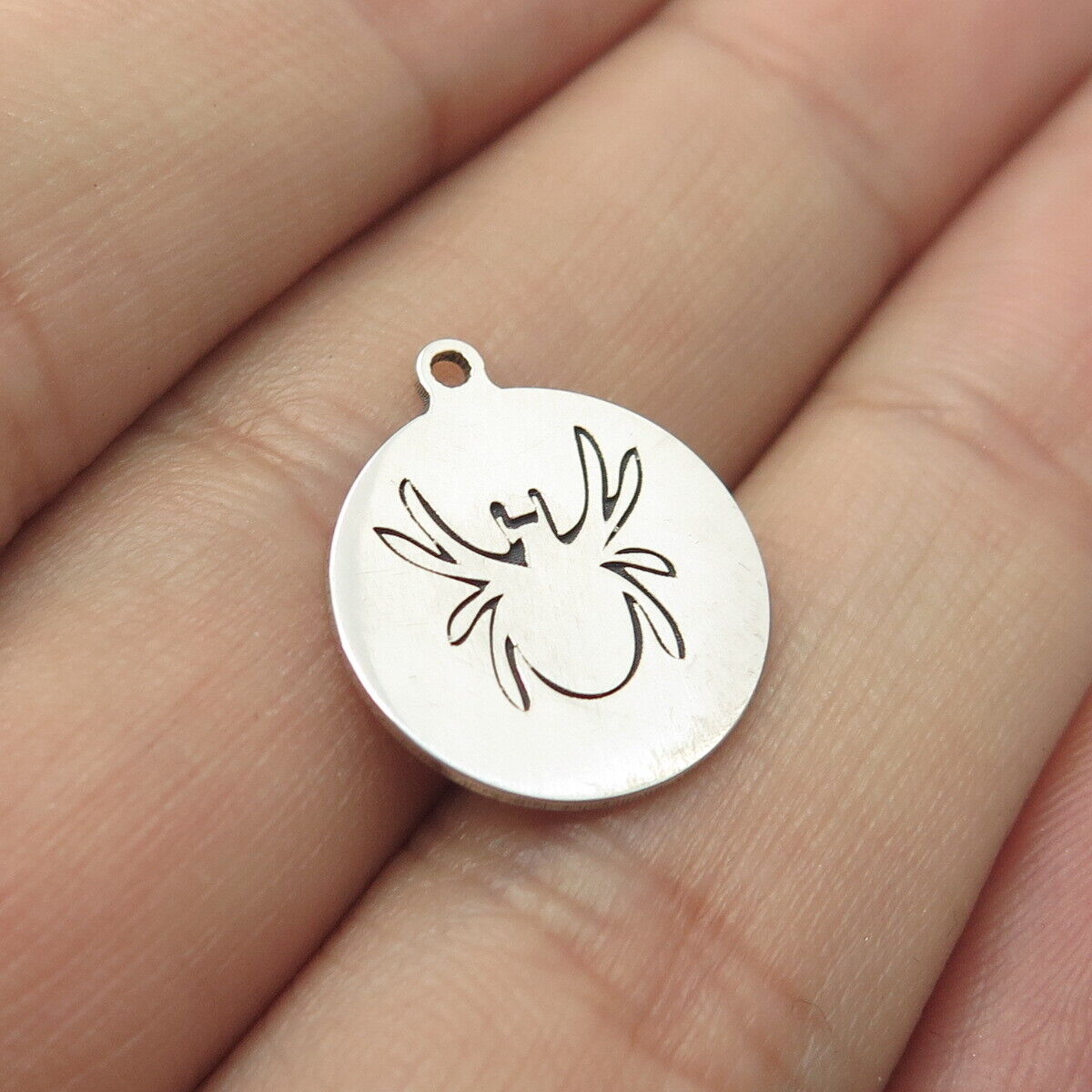 925 Sterling Silver USA Two In Town Crab Charm Pendant