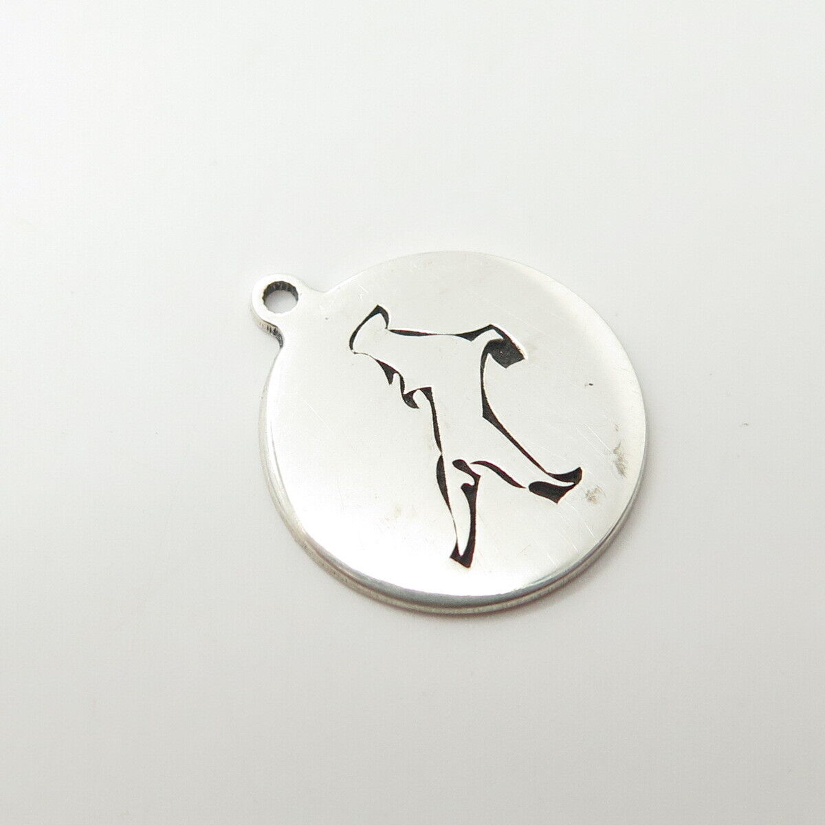 925 Sterling Silver USA Two In Town Frisky Horse Charm Pendant