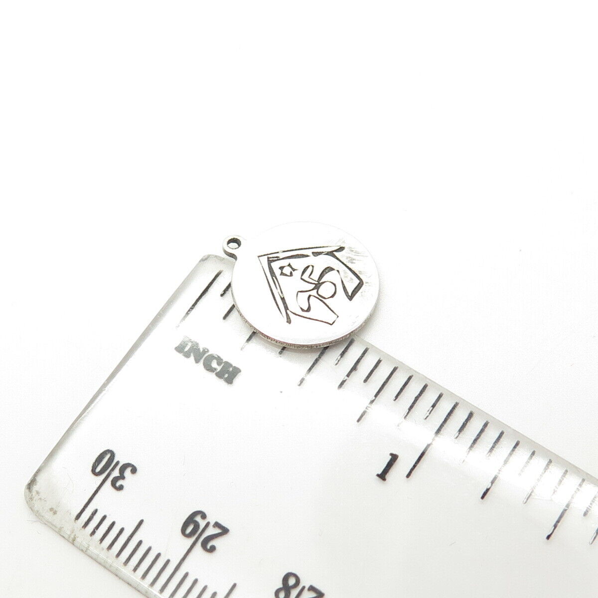 925 Sterling Silver USA Two In Town Doghouse Charm Pendant