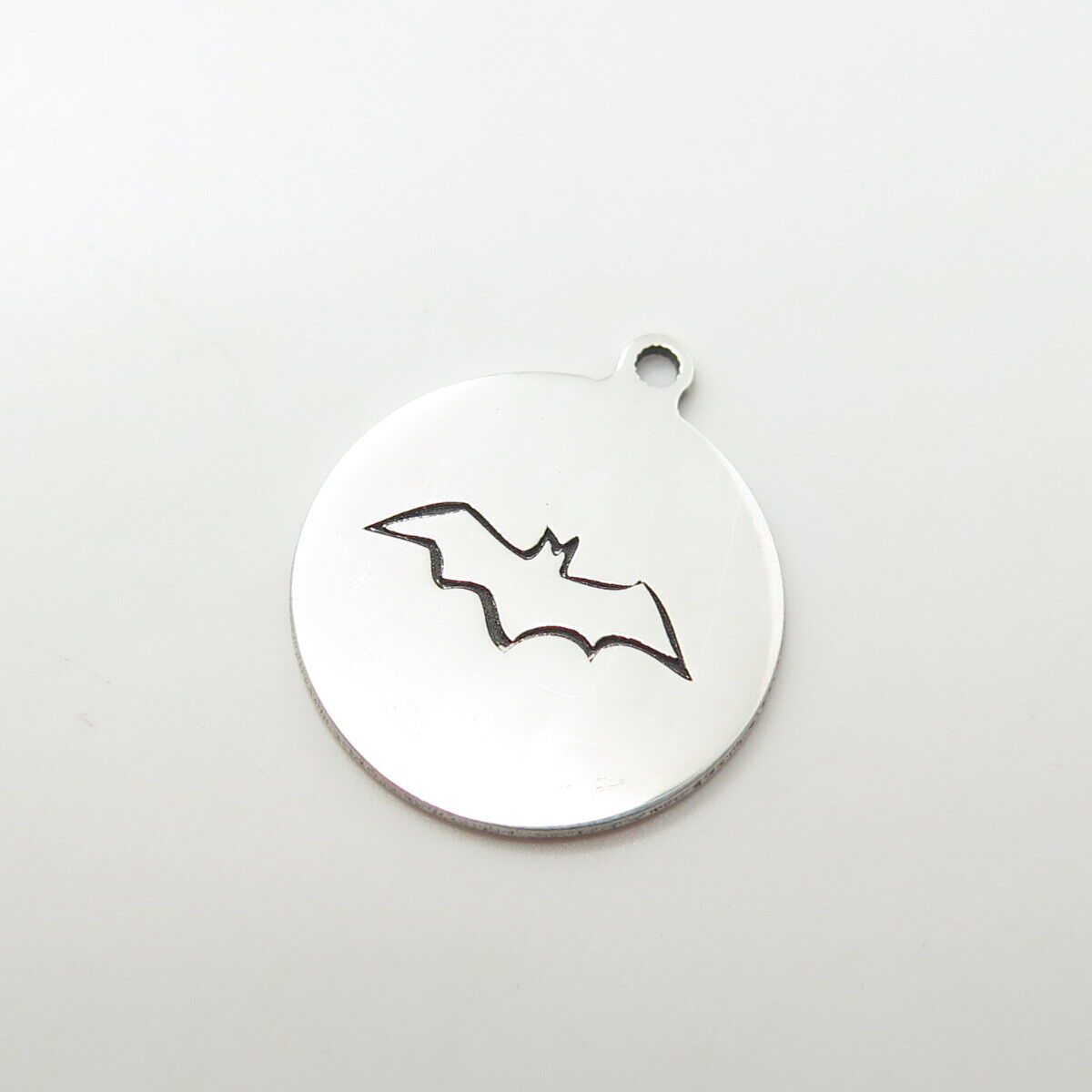 925 Sterling Silver USA Two In Town Bat Charm Pendant